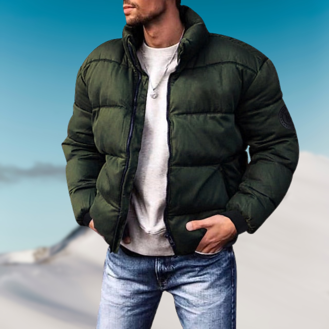 Timo Winter Down Jacket Men – Warm Quilted Coat with Modern Cut for Cold Weather