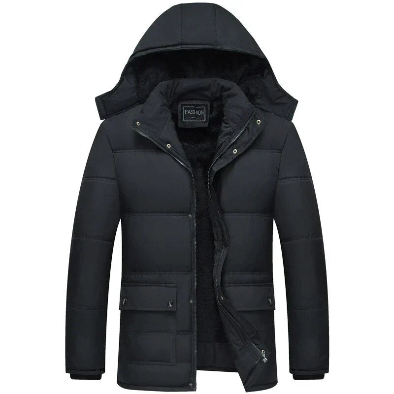 Gabriel Men's Jacket – Warm & Stylish Hooded Puffer for Winter