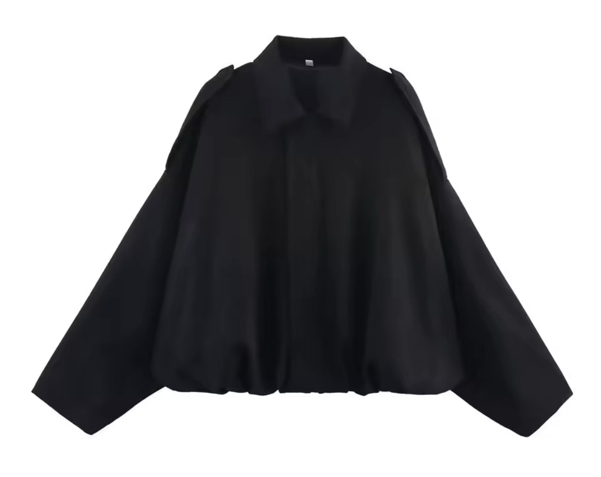 Elliana Women's Jacket – Loose Suede Effect Jacket with Practical Pockets for Autumn/Winter