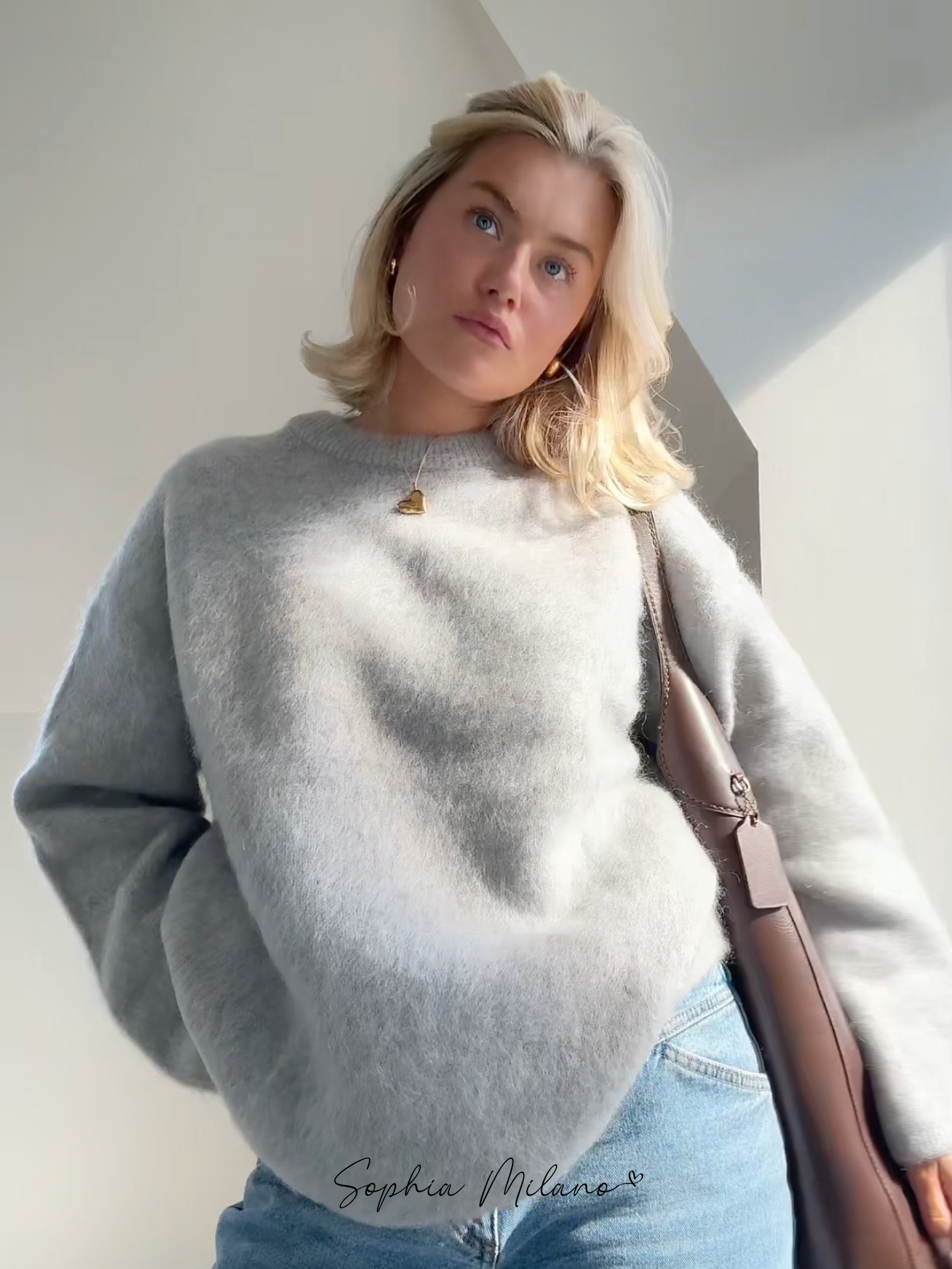 Aurora Pull Femme Luxe en Mohair – Oversize, Soft and Elegant for All Occasions