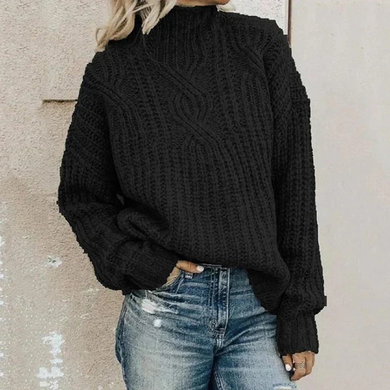 Lotte Women's Turtleneck Sweater – Elegant Sweater with High Neck and Comfortable Fit