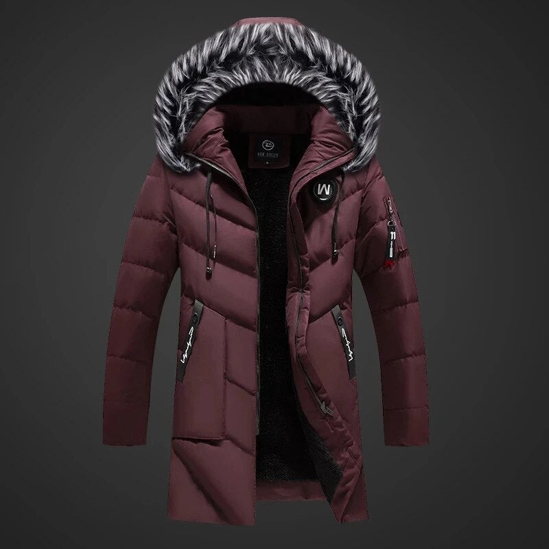 Ryan Winter Coat for Men – Warm Insulation, Water-Repellent Fabric & Adjustable Hood