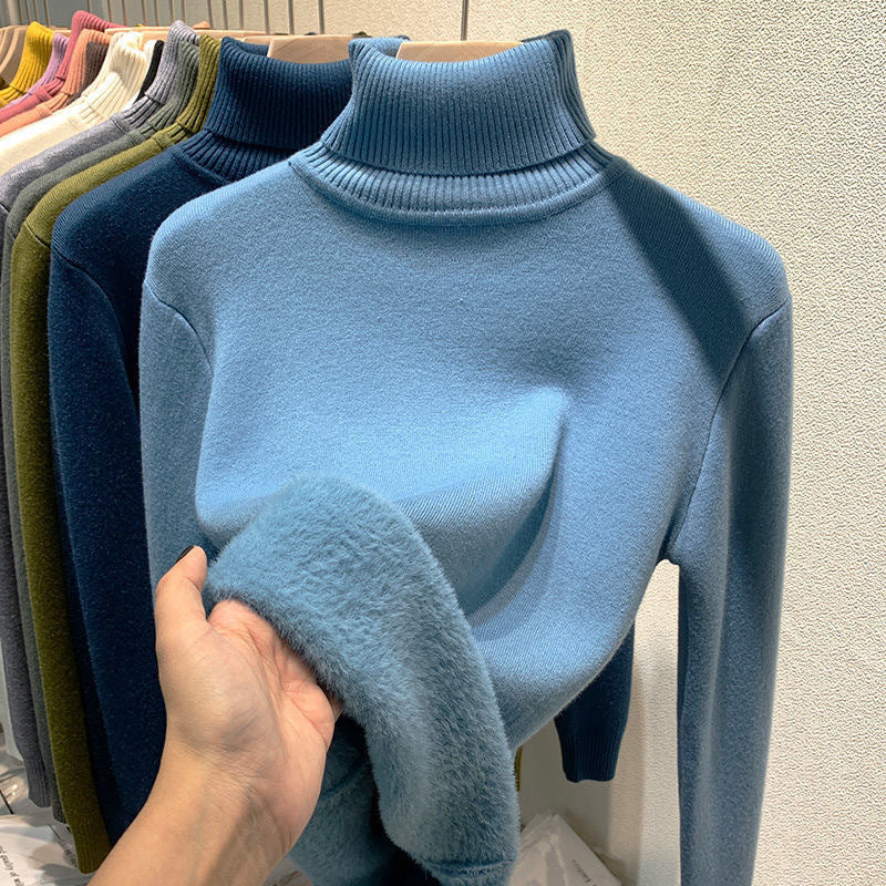 Milani Turtleneck Sweater Women – Warm Fleece Lined Sweatshirt & Casual Winter Cut