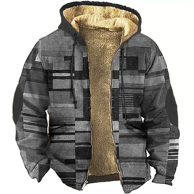 Jameson Men's Patchwork Gilet – Fleece Hoodie Jacket with Comfortable Fit & Urban Style