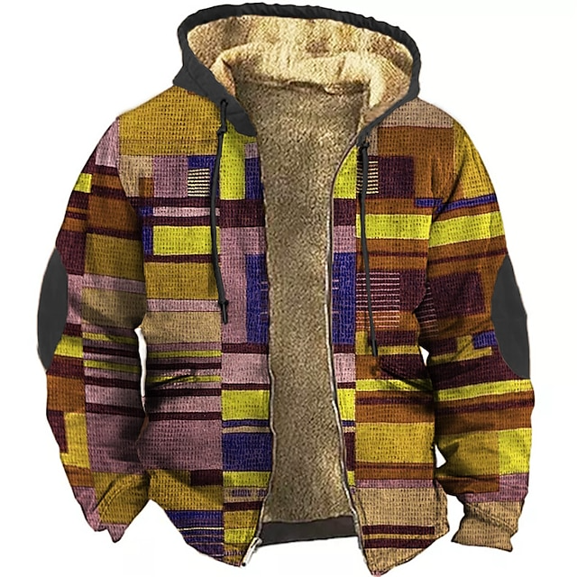 Jameson Men's Patchwork Gilet – Fleece Hoodie Jacket with Comfortable Fit & Urban Style
