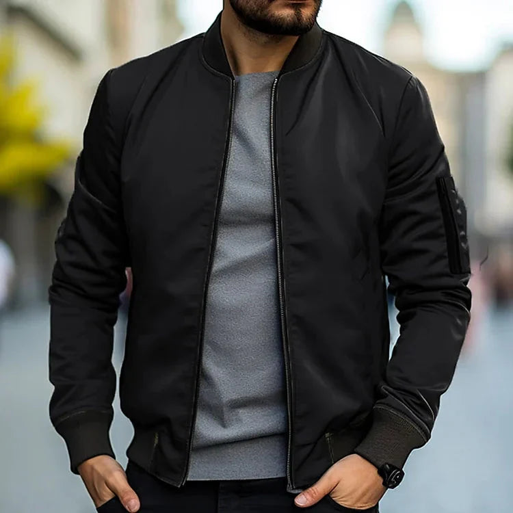 Jack Bomber Jacket Men – Modern Style in Lightweight Fabric with Slim Fit & Practical Pockets