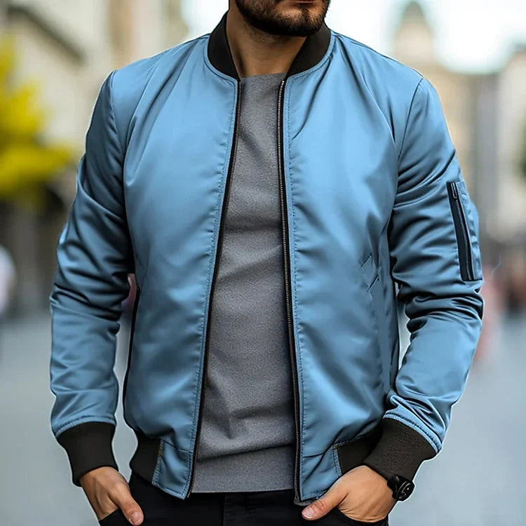 Jack Bomber Jacket Men – Modern Style in Lightweight Fabric with Slim Fit & Practical Pockets