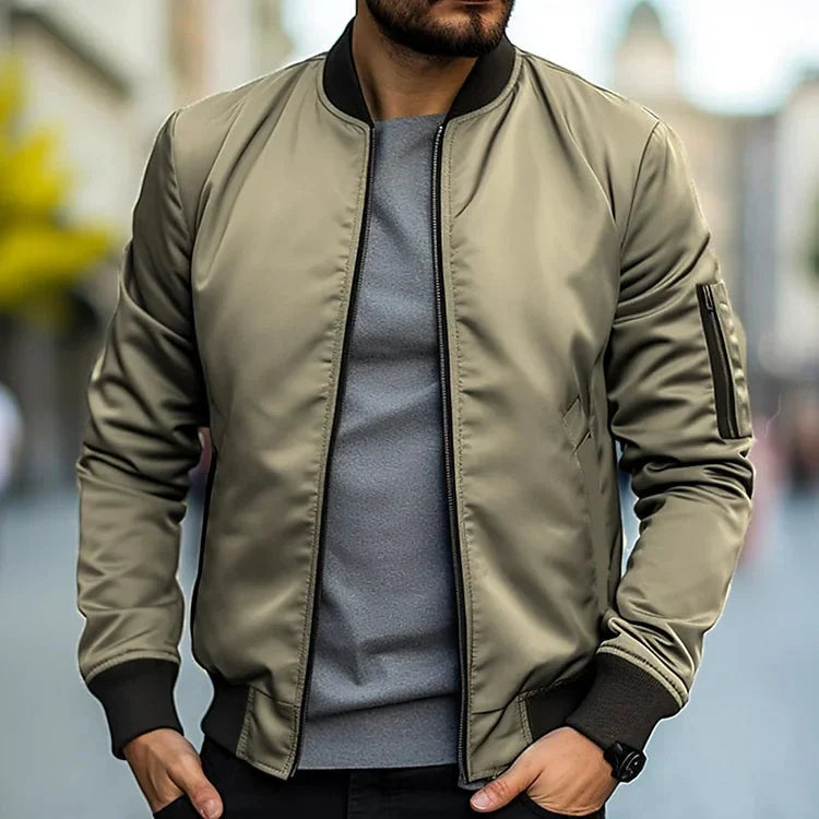 Jack Bomber Jacket Men – Modern Style in Lightweight Fabric with Slim Fit & Practical Pockets