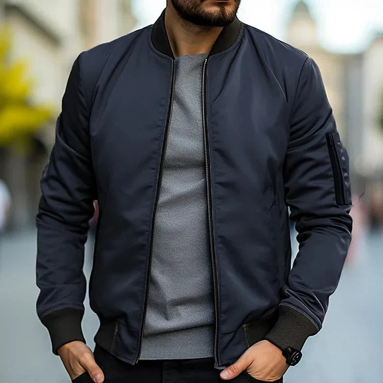 Jack Bomber Jacket Men – Modern Style in Lightweight Fabric with Slim Fit & Practical Pockets