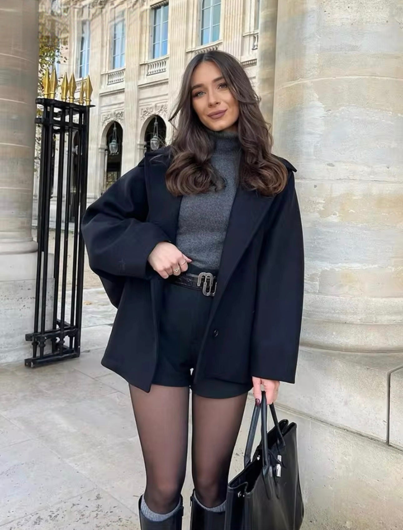 Amélie Woman Oversize Coat – Elegant Soft & Trendy Wool Coat for Winter