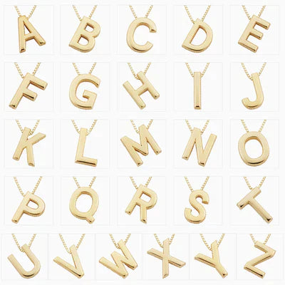 Clara | Initials Necklace in 18K Gold