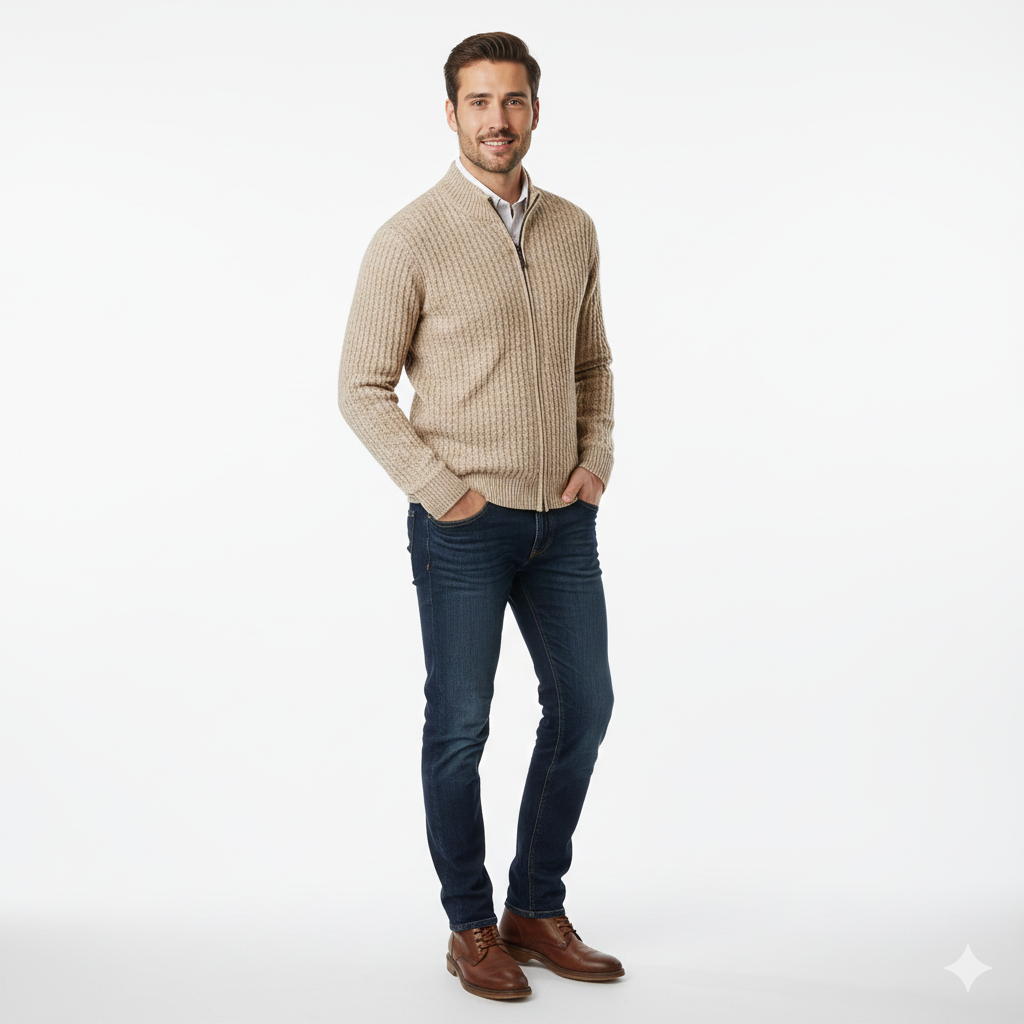 Danny Men's Merino Wool Vest – Full Zip, Breathable & Thermal Comfort