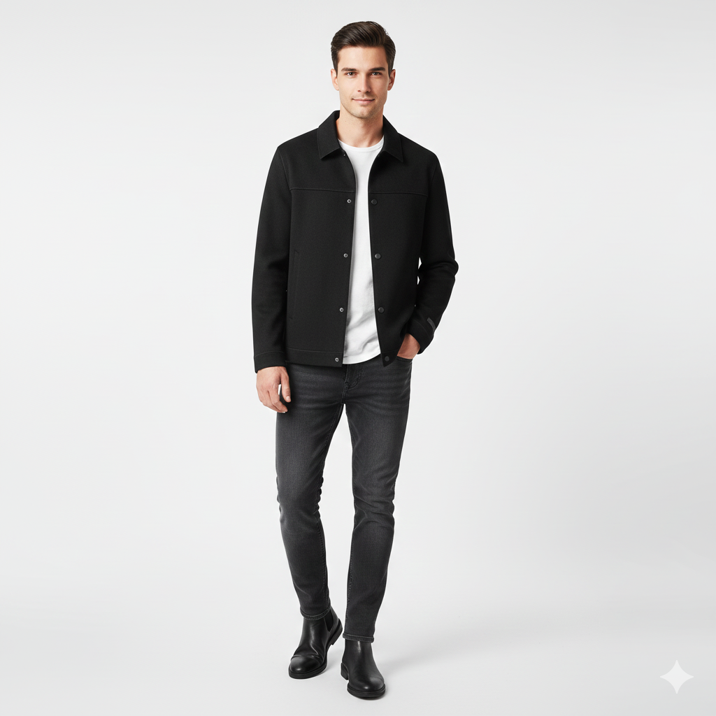 Hudson Men's Wool Fitted Coat – Modern Design & Timeless Elegance