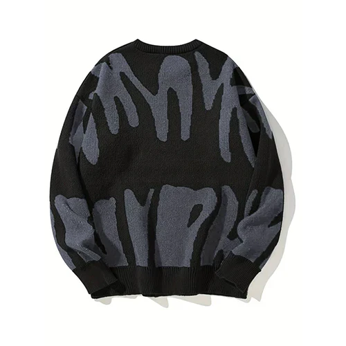 Monica Pull Woman – Graphic Black & White, Abstract Pattern in Modern Style