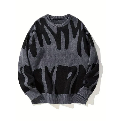 Monica Pull Woman – Graphic Black & White, Abstract Pattern in Modern Style