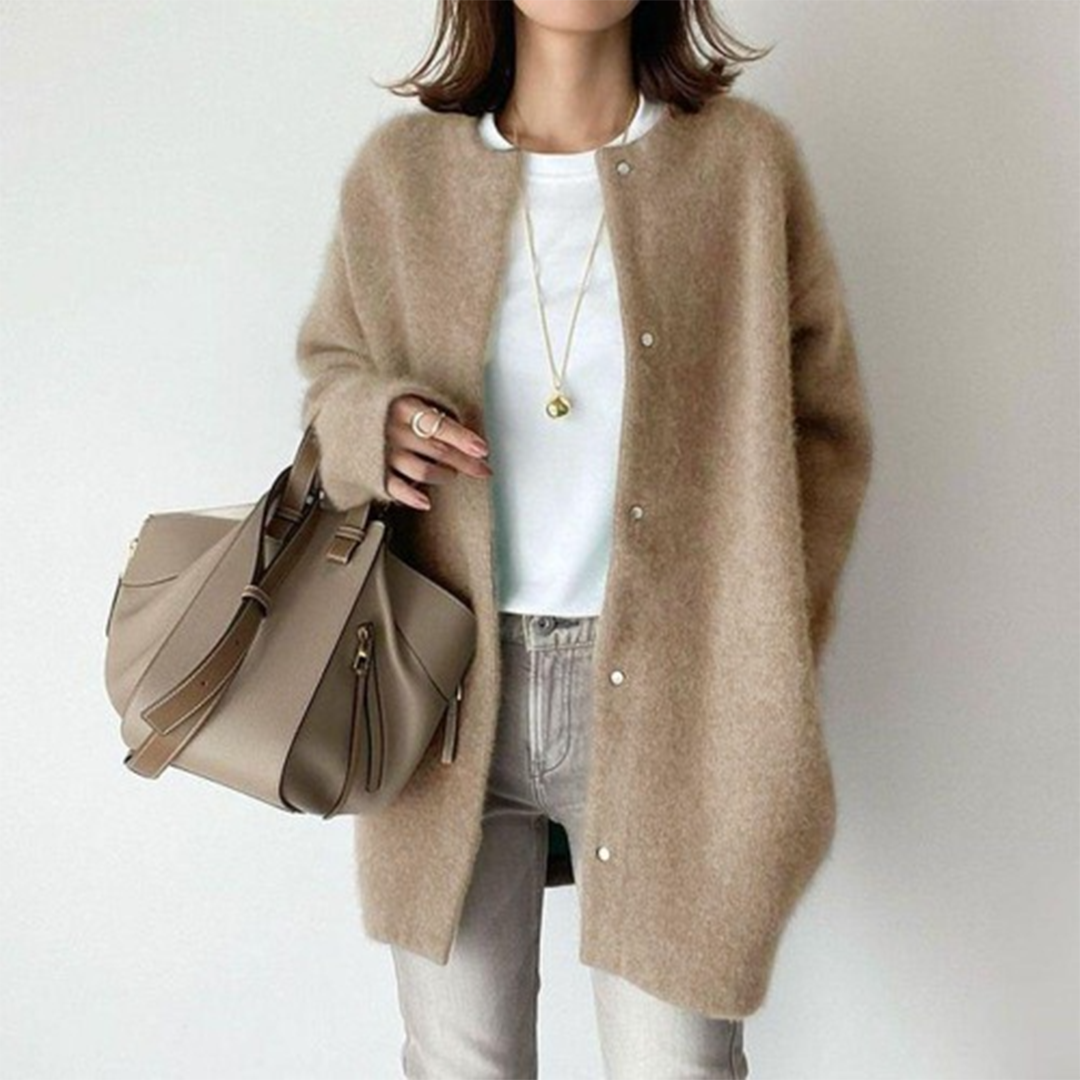 Amélie Cardigan Woman – Elegant and Light Cotton Sweater with Sophisticated Style