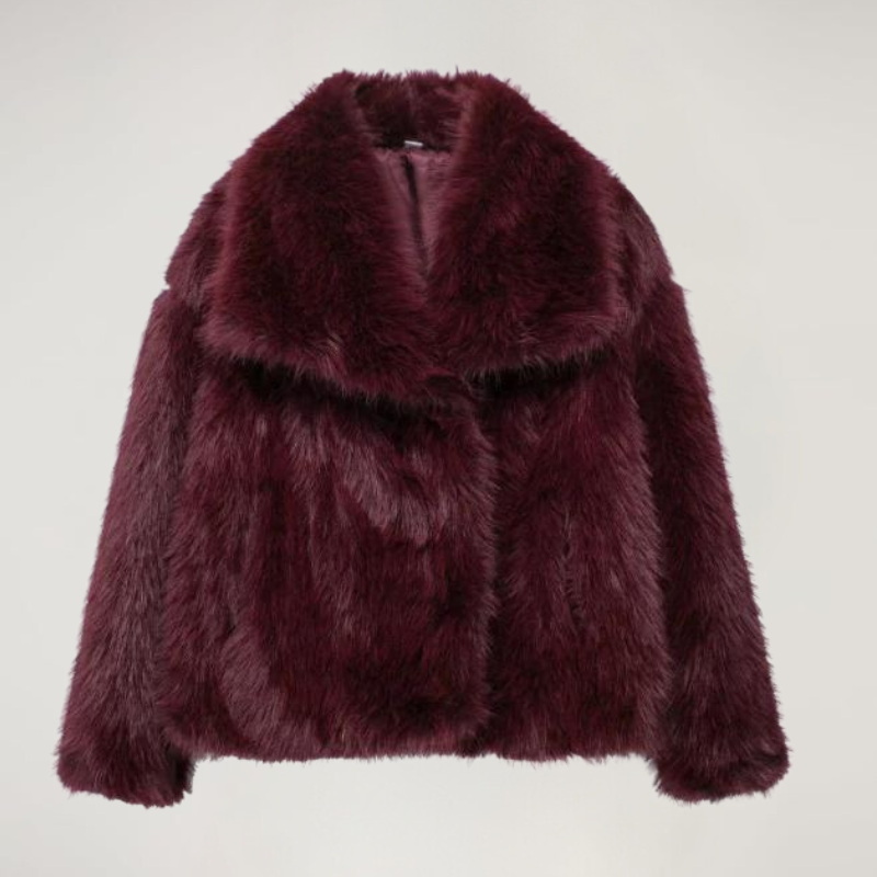 Liliana Manteau Luxe Femme – Ultra-Soft Faux Fur Coat with Elegant Style for Winter