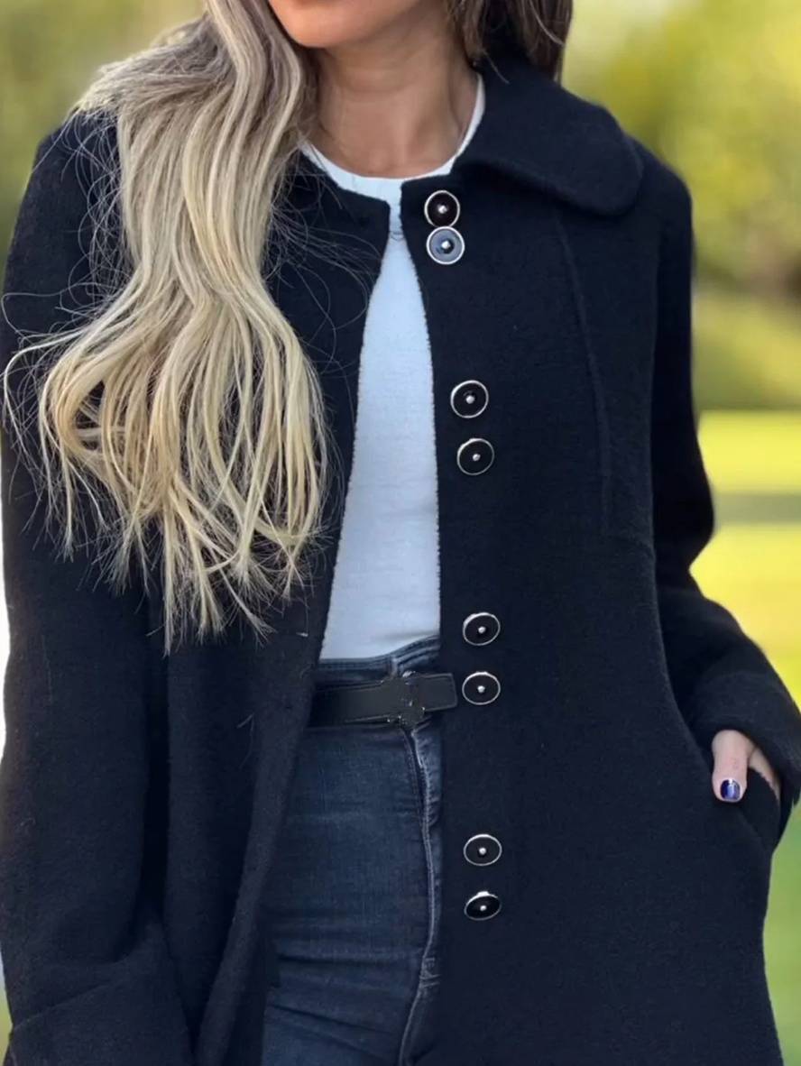 Charlotte Gilet Long Woman – Elegant, Warm & Comfortable Cardigan for All Occasions