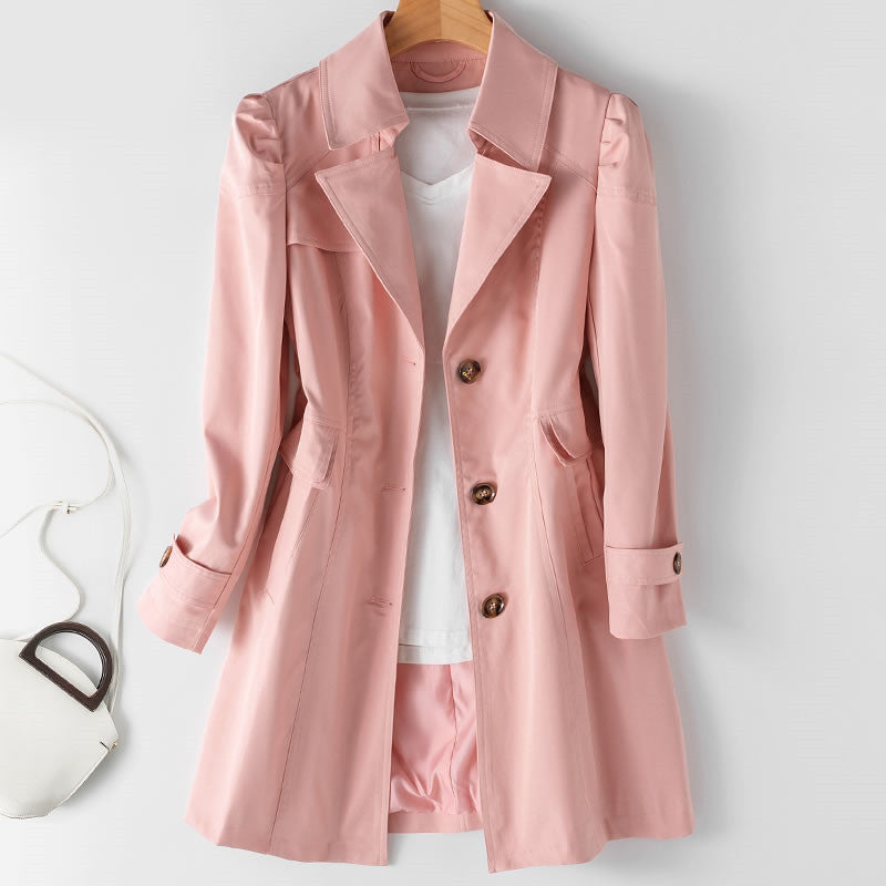 Freya Trench Woman Mid-Length – Elegant Cut, Lightweight Fabric & Versatile Chic Style