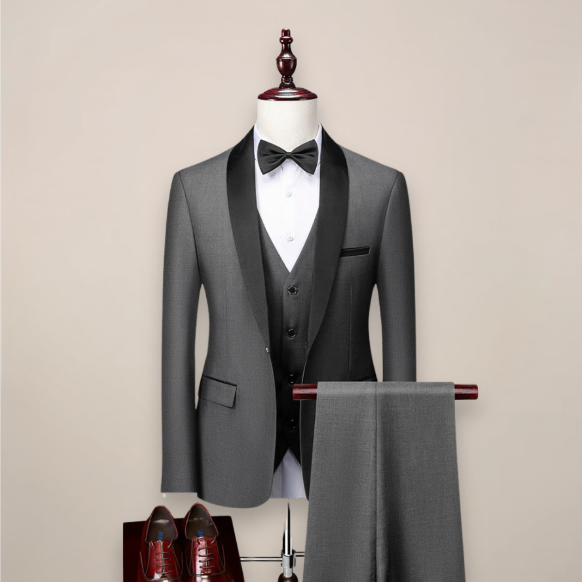 Men’s 3-Piece Slim Fit Tuxedo – Tailored Sophistication for Formal Occasions