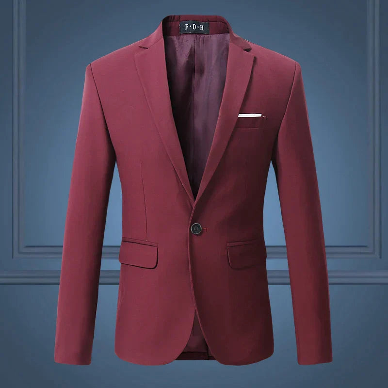 Men’s Blazer Jacket – Classic Formal – Single-Breasted