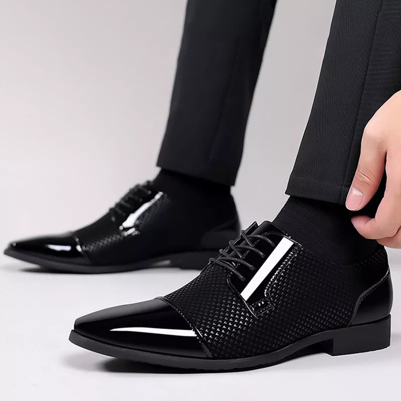 Men’s Brogue Oxford Dress Shoes – Refined Formal and Business Style