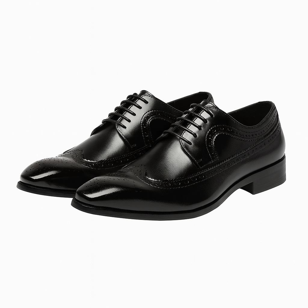 Men’s Brogue Oxford Shoes – Classic Formal Lace-Up
