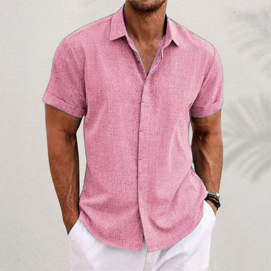 Men’s Classic Short Sleeve Summer Shirt – Spring, Summer