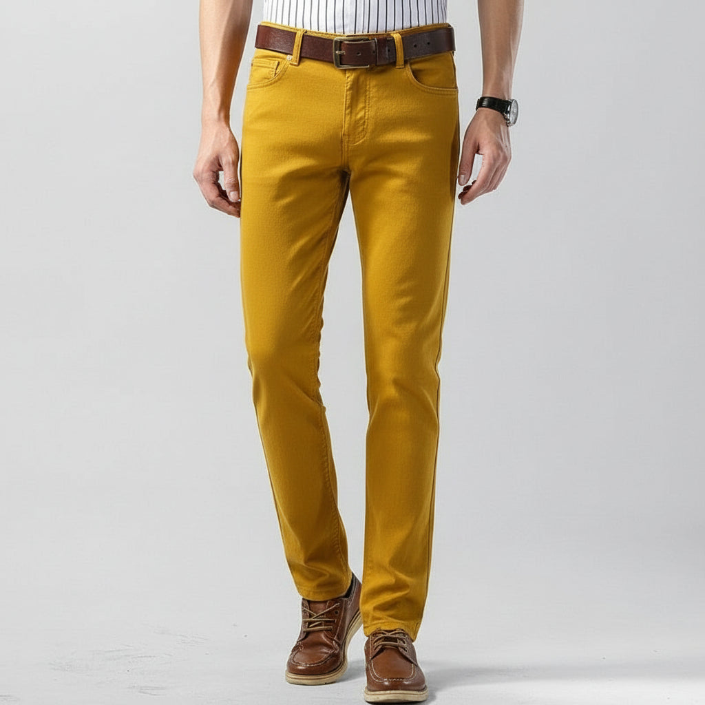 Men’s Coloured Trousers – Regular Fit for Modern Style