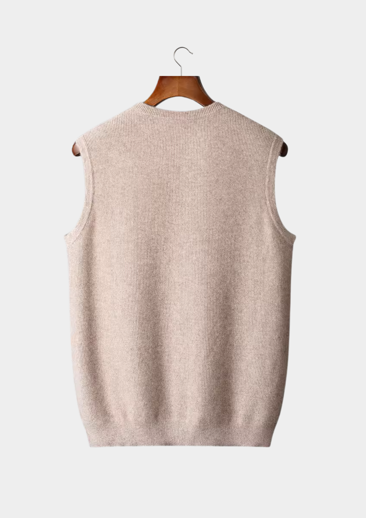Men’s Crew Neck Vest – Minimalist Sleeveless Layer