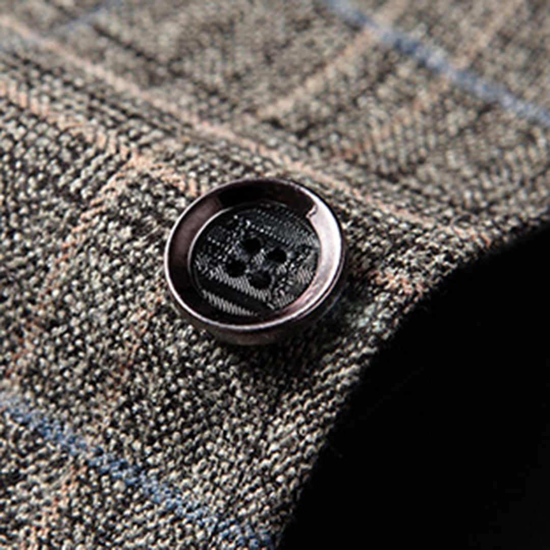 Men’s Embroidered Slim Fit Blazer – Tailored One-Button Jacket for Events and Occasions