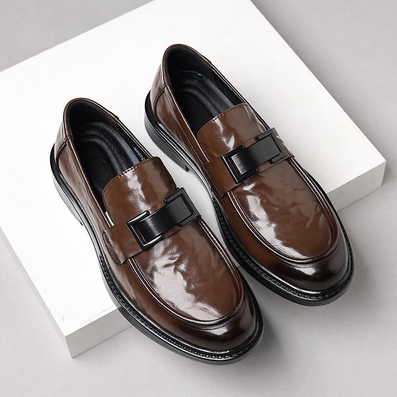 Men’s Formal Slip-On Dress Shoes – Round Toe – Polished Finish
