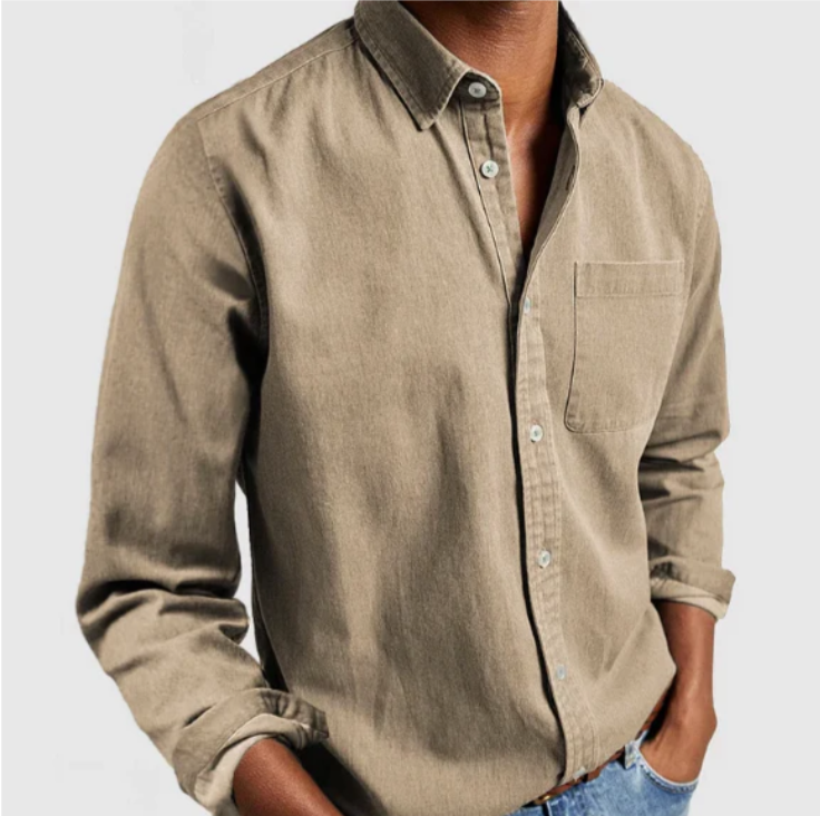 Men’s Long Sleeve Shirt – Classic Button-Down