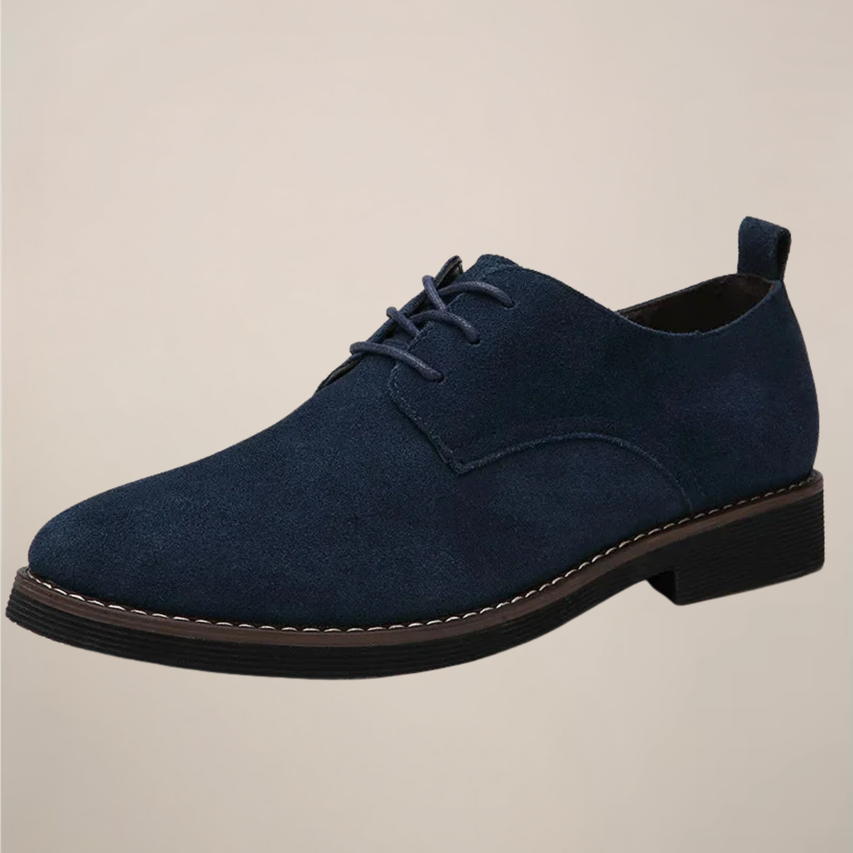 Men’s Oxford Shoes – Suede Lace-Up Design