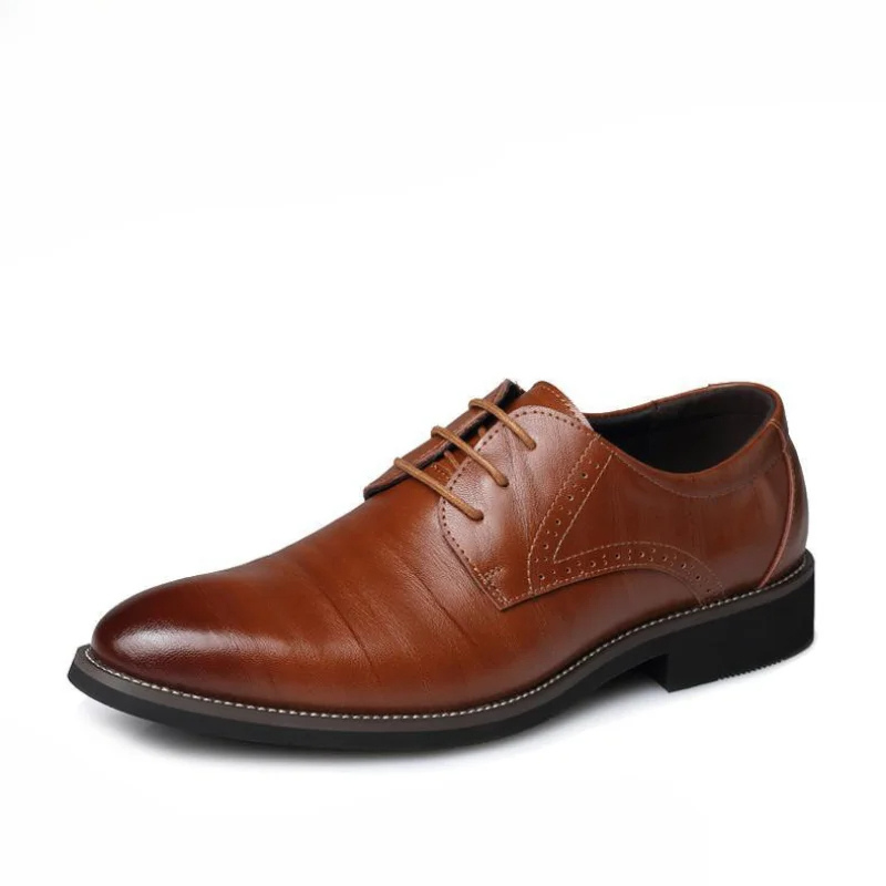 Men’s Polished Derby Shoes – Formal Lace-Up Foot Wear
