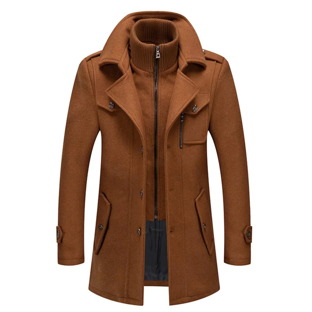 Men’s Tailored Military-Inspired Jacket – Structured Layering Piece