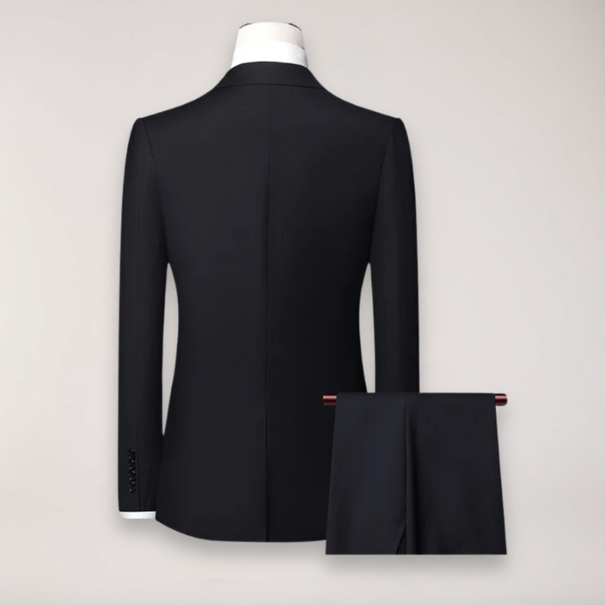 Men’s Three-Piece Formal Suit – Tailored Fit Blazer, Waistcoat, and Trousers