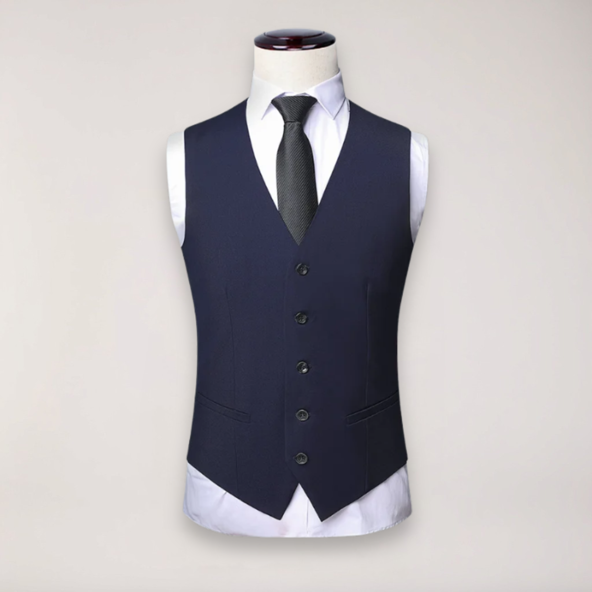 Men’s Three-Piece Formal Suit – Tailored Fit Blazer, Waistcoat, and Trousers