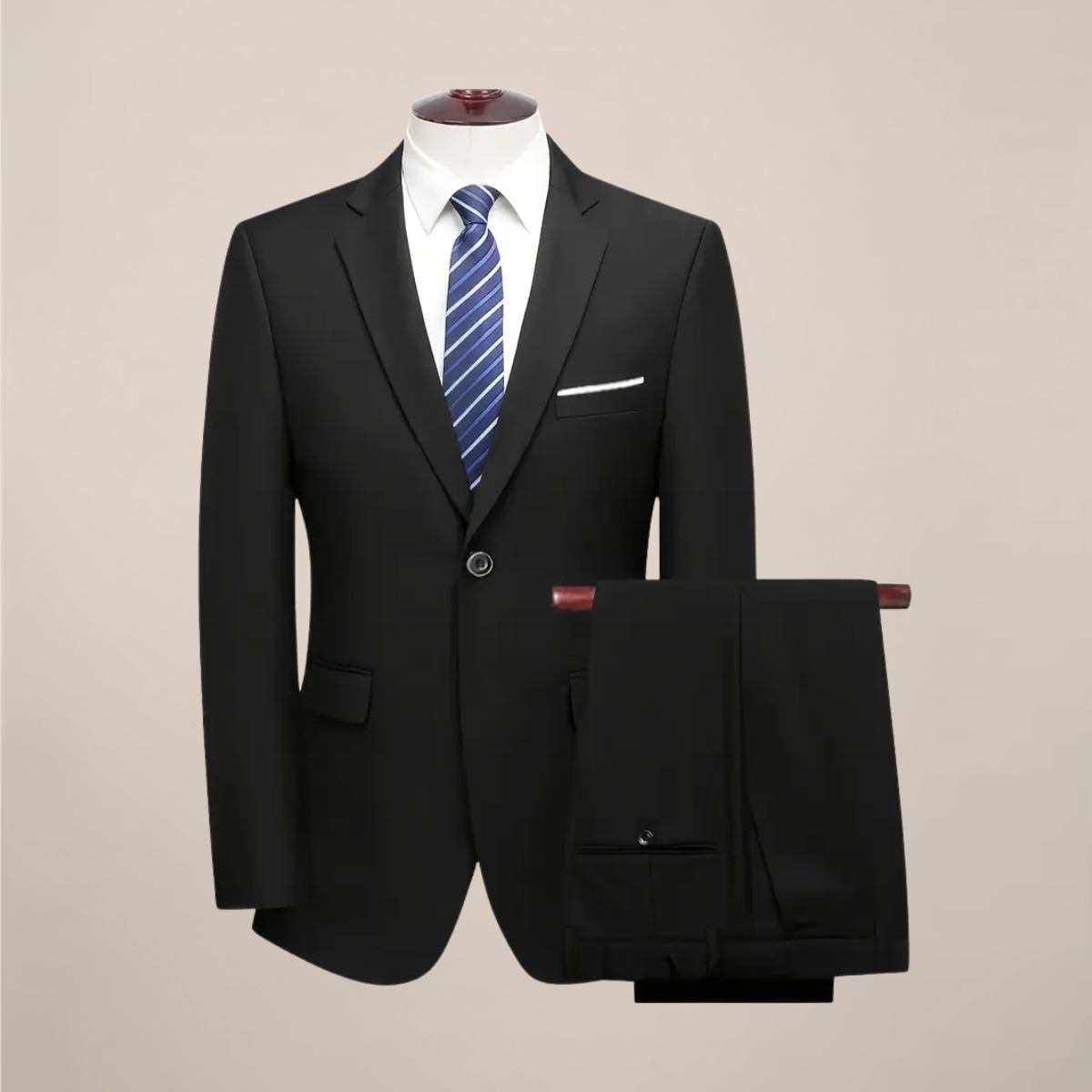 Men’s Three-Piece Slim Fit Suit – Tailored Formal Ensemble for Business & Weddings