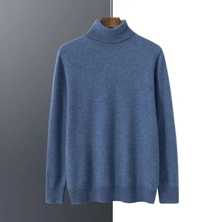 Men’s Turtleneck Sweater – Classic Slim Fit Knit Wear