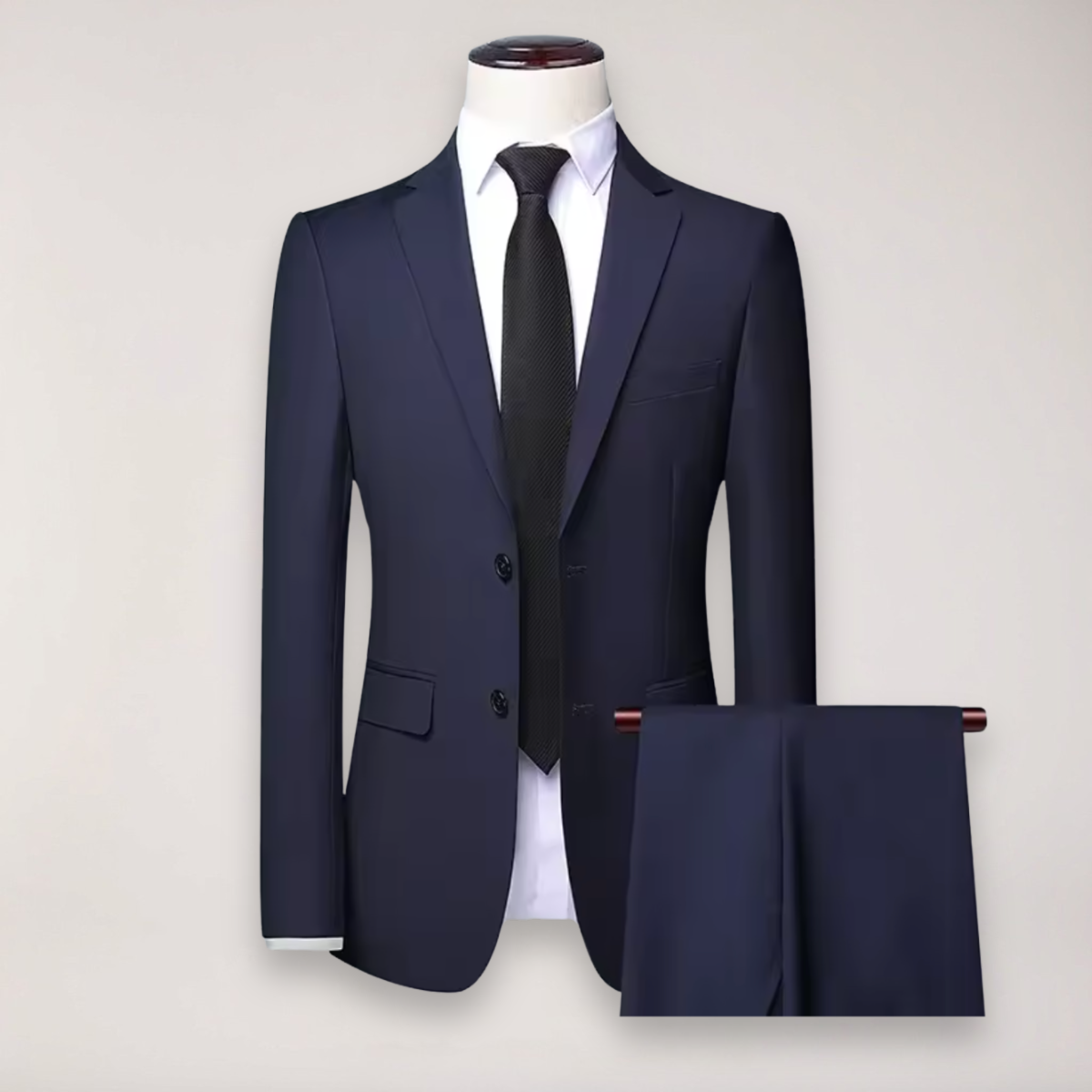 Men’s Two-Piece Formal Suit – Tailored Fit Blazer and Trousers