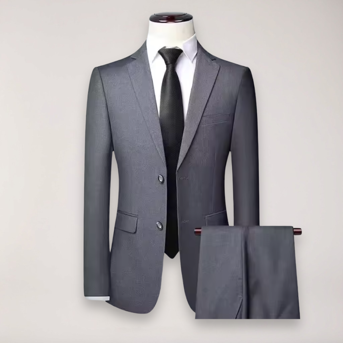 Men’s Two-Piece Formal Suit – Tailored Fit Blazer and Trousers