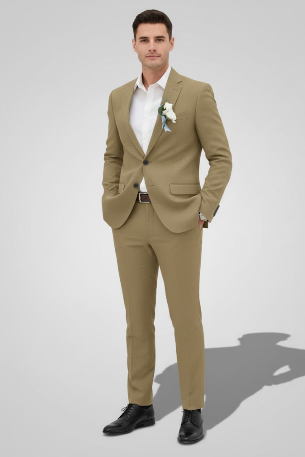 Men’s Two-Piece Slim Fit Suit – Tailored Wedding & Formal Set