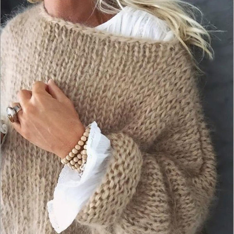 Ailany Pull Knitted Woman – Embroidered Patterns, Casual Fit & Bohemian Chic Style