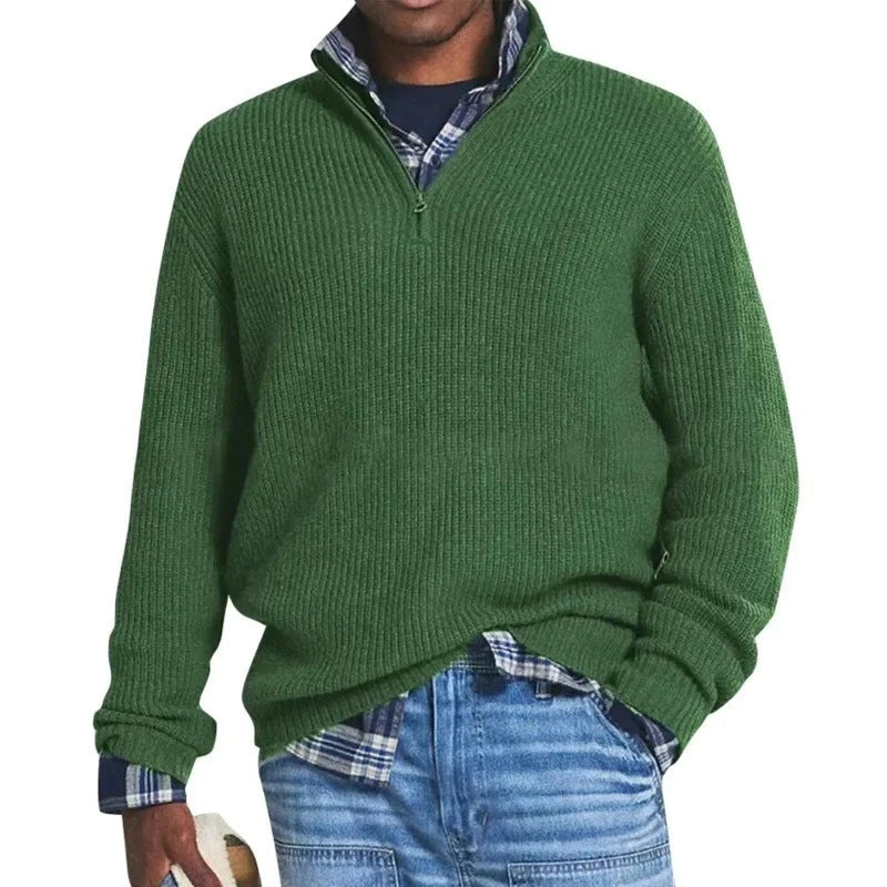 Jérôme Men's Cotton Pullover – Comfortable & Elegant Zip-Up Sweatshirt for Everyday Use