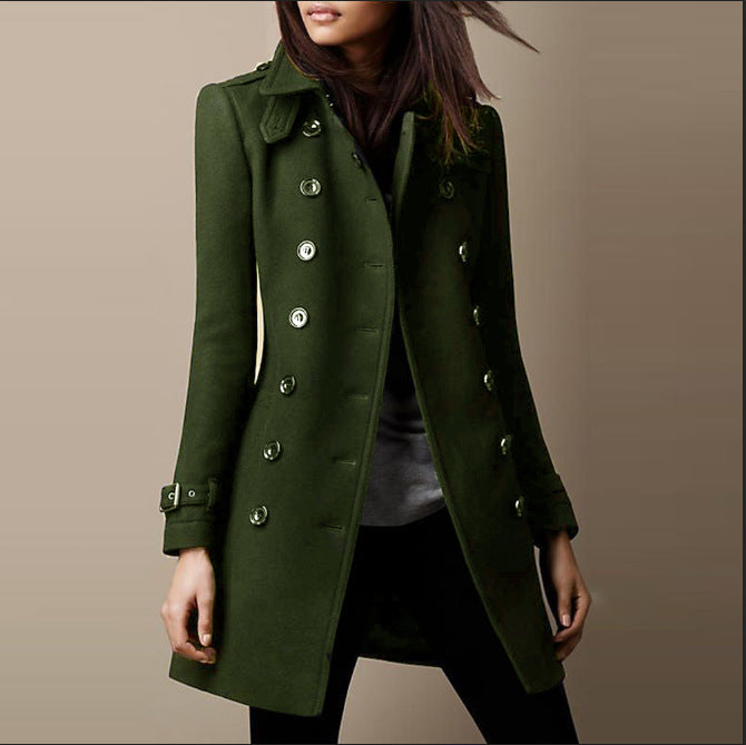 Lucille Women's Coat – Elegant Long Coat in Prestige Wool with Timeless Style