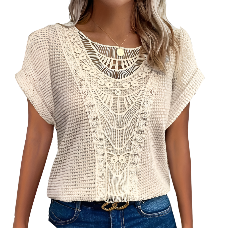 Helene Top Femme – Elegant lace design with flattering cut & comfortable fabric