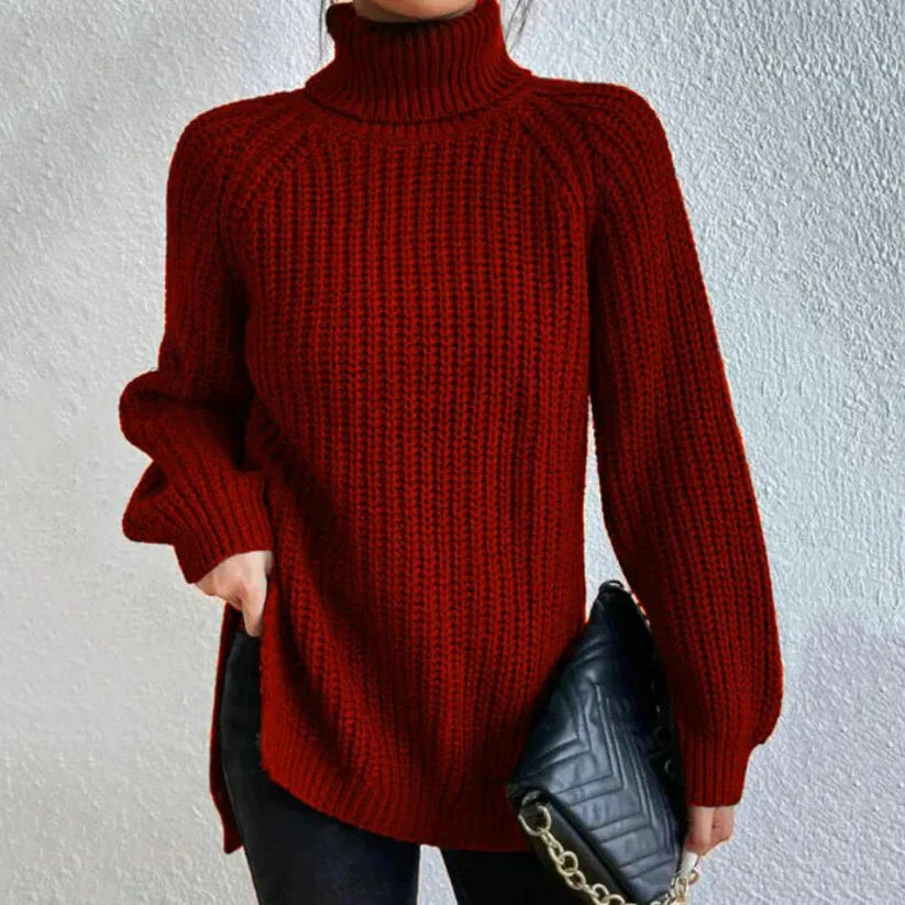 Karah Turtleneck Sweater for Women – Knit Sweater with Comfortable Fit & Elegant High Collar