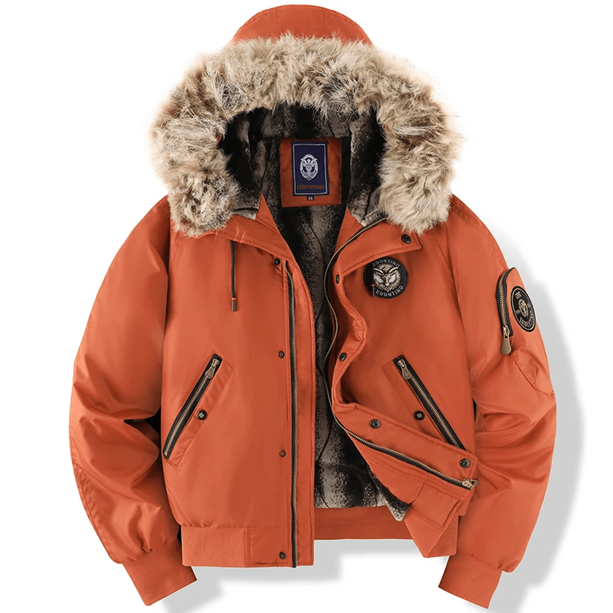 Ivan Bomber Quilted Man – Hood with Fake Fur, Warm & Urban Style