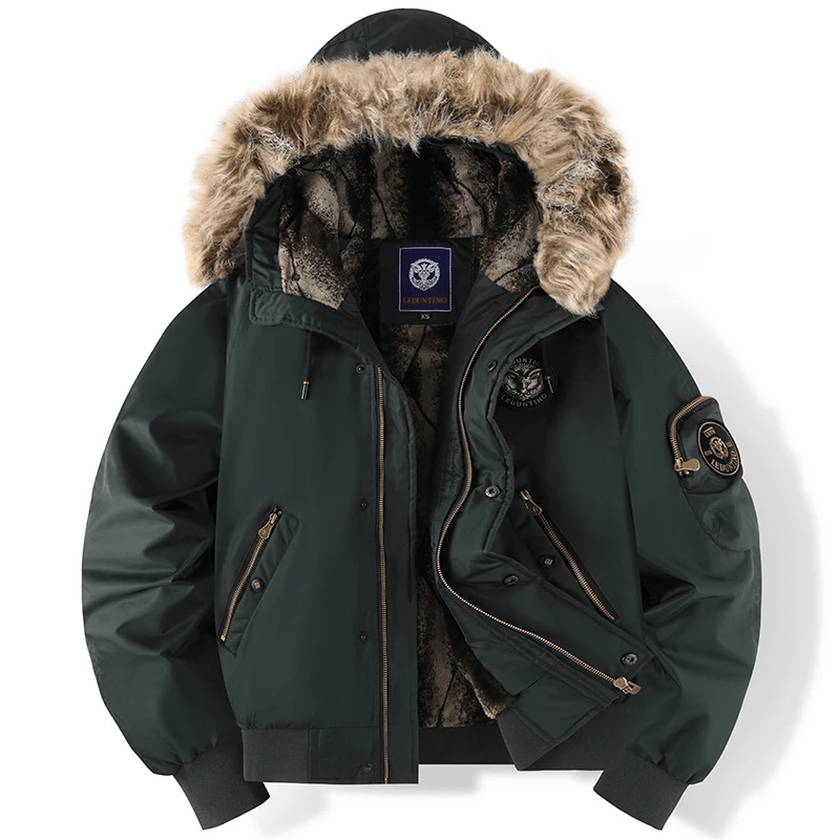 Ivan Bomber Quilted Man – Hood with Fake Fur, Warm & Urban Style